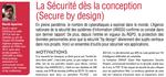 La Sécurité dès la conception (Secure by design)