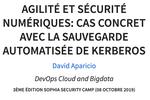 Agility and Security, Case study with Kerberos automated backup